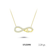 Silver    necklace    with    pendant                                     SNZ090-925K