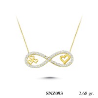 Silver    necklace    with    pendant                                     SNZ093-925K