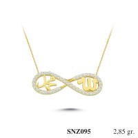 Silver    necklace    with    pendant                                     SNZ095-925K