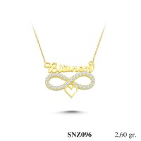 Silver    necklace    with    pendant                                     SNZ096-925K