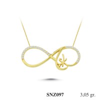 Silver    necklace    with    pendant                                     SNZ097-925K