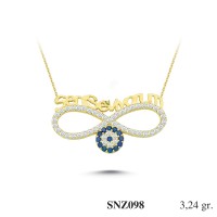 Silver    necklace    with    pendant                                     SNZ098-925K