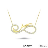 Silver    necklace    with    pendant                                     SNZ099-925K