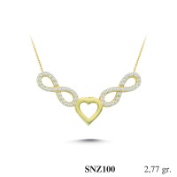 Silver    necklace    with    pendant                                     SNZ100-925K