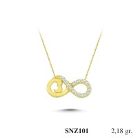 Silver    necklace    with    pendant                                     SNZ101-925K