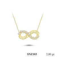 Silver    necklace    with    pendant                                     SNZ103-925K