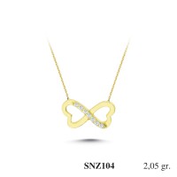 Silver    necklace    with    pendant                                     SNZ104-925K