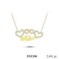 Silver    necklace    with    pendant                                     SNZ106-925K