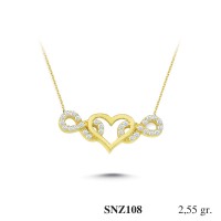 Silver    necklace    with    pendant                                     SNZ108-925K