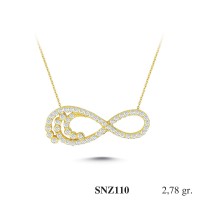 Silver    necklace    with    pendant                                     SNZ110-925K