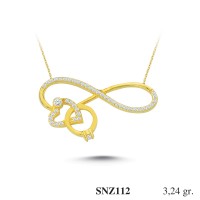 Silver    necklace    with    pendant                                     SNZ112-925K