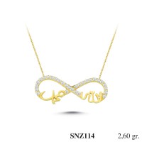 Silver    necklace    with    pendant                                     SNZ114-925K