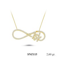 Silver    necklace    with    pendant                                     SNZ115-925K