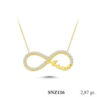Silver    necklace    with    pendant                                     SNZ116-925K