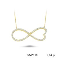 Silver    necklace    with    pendant                                     SNZ118-925K