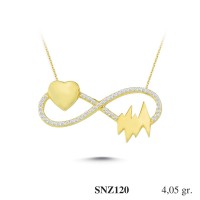 Silver    necklace    with    pendant                                     SNZ120-925K