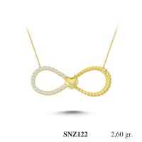 Silver    necklace    with    pendant                                     SNZ122-925K