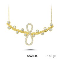 Silver    necklace    with    pendant                                     SNZ126-925K