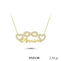 Silver    necklace    with    pendant                                     SNZ130-925K