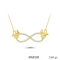 Silver    necklace    with    pendant                                     SNZ135-925K