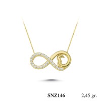 Silver    necklace    with    pendant                                     SNZ146-925K