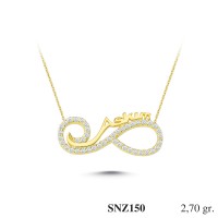 Silver    necklace    with    pendant                                     SNZ150-925K