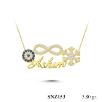 Silver    necklace    with    pendant                                     SNZ153-925K