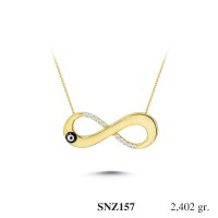 Silver    necklace    with    pendant                                     SNZ157-925K