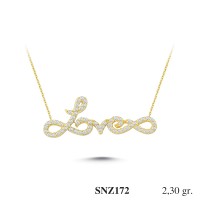 Silver    necklace    with    pendant                                     SNZ172-925K