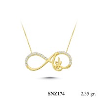 Silver    necklace    with    pendant                                     SNZ174-925K