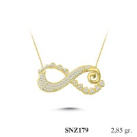 Silver    necklace    with    pendant                                     SNZ179-925K