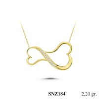Silver    necklace    with    pendant                                     SNZ184-925K