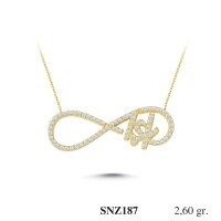 Silver    necklace    with    pendant                                     SNZ187-925K