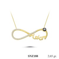 Silver    necklace    with    pendant                                     SNZ188-925K