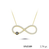 Silver    necklace    with    pendant                                     SNZ189-925K