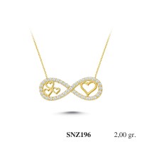Silver    necklace    with    pendant                                     SNZ196-925K