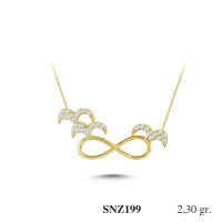 Silver    necklace    with    pendant                                     SNZ199-925K