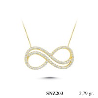 Silver    necklace    with    pendant                                     SNZ203-925K
