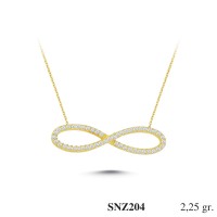 Silver    necklace    with    pendant                                     SNZ204-925K