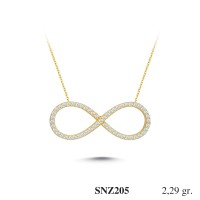 Silver    necklace    with    pendant                                     SNZ205-925K