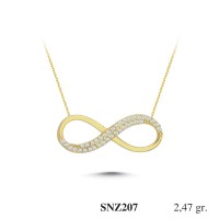 Silver    necklace    with    pendant                                     SNZ207-925K
