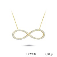 Silver    necklace    with    pendant                                     SNZ208-925K