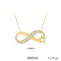Silver    necklace    with    pendant                                     SNZ216-925K