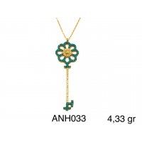 Silver    necklace    with    pendant                                          ANH033-925K