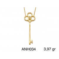 Silver    necklace    with    pendant                                          ANH034-925K