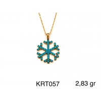 Silver    necklace    with    pendant                                     KRT057-925K