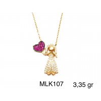 Silver    necklace    with    pendant                                     MLK107-925K