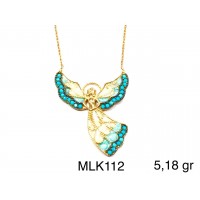 Silver    necklace    with    pendant                                     MLK112-925K