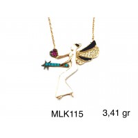 Silver    necklace    with    pendant                                     MLK115-925K