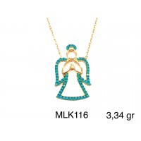 Silver    necklace    with    pendant                                     MLK116-925K